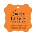 thumbnail image 1 of Darling Souvenir S'More Love For Later Tag Custom Favor Fancy Hang Tags -Orange-50 Tags, 1 of 1