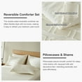 thumbnail image 5 of Davulos Queen Comforter Sets White,3 Pieces Boho Bed in a Bag Shabby Chic Checkered Pattern Complete Bedding Sets for All Seasons（1 Comforter,2 Pillow Shams）, 5 of 9