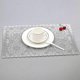 thumbnail image 4 of Plastic White Waterproof Placemats Set of 6 for Dining Table Wipe Clean Washable Tablemats PVC Tabl, 4 of 5