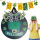 thumbnail image 4 of Irish Hanging Bienvenido Puerta La Bienvenida Santa Patricio Día Garland Gead para Porche Granja Rústica, 4 of 8
