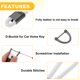 thumbnail image 5 of Ofertas Únicas 1 Juego Llavero Universal para Auto y Hogar para Mujeres y Hombres con Anillo de Cuero PU Aleación de Zinc Blanco, 5 of 7