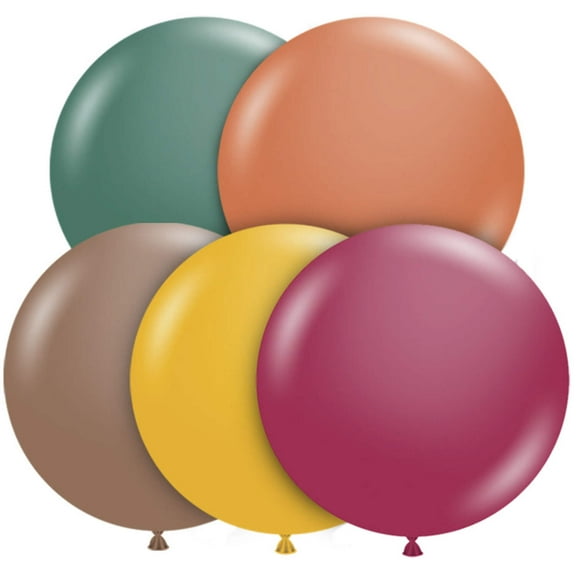 17 inch Tuftex Autumn Assortment Latex Balloons (50 Pack) - Party Supplies Decorations