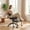 black, variant on Ergonomic Kneeling Chair, Cross Legged Office Chair with Wheels & Lumbar Support, Adjustable Height Meditation Yoga Chair for ADHD & Desk Work