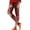 Red, variant on TSADFHJI Jean Skirt Long Women's High Waist Floral Leggings Yoga Pants Fitness Gym Compression Tights M Red