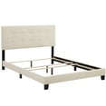 thumbnail image 3 of Modway Amira Full Modern Upholstered Polyester Fabric Bed in Beige, 3 of 7