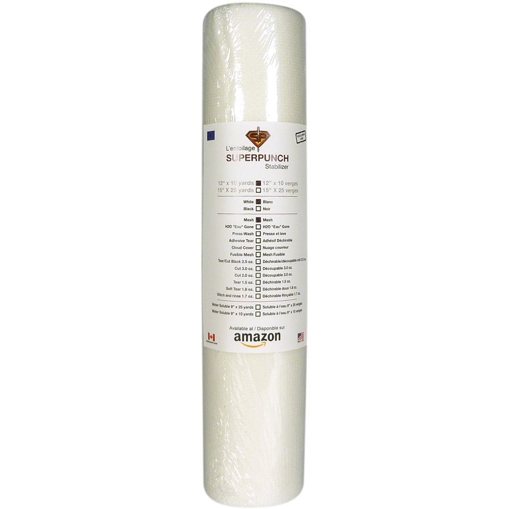 Invisible Mesh Stabilizer White 1.5 oz 14.5 inch x 25 Yard Roll SuperStable ...