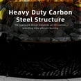 thumbnail image 4 of 48" Smokeless Fire Pit Ring, Heavy Duty Metal Fire Ring for DIY Outdoor Fire Pits, Above or In-Ground Use for Patio Backyard, Black-b, 4 of 8