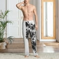 thumbnail image 4 of Mens Pajama Pants Bottoms with Pockets - Majestic Wolf Landscape Comfy Mens Pj Pants, Soft Men Lounge Pants, 4 of 5