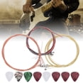 thumbnail image 4 of Acoustic Guitar Steel Strings, Stable Acoustic Guitar Strings Replacement Practical  For Acoustic Guitars For Folk Guitars For Electric Guitars For Ukuleles, 4 of 8