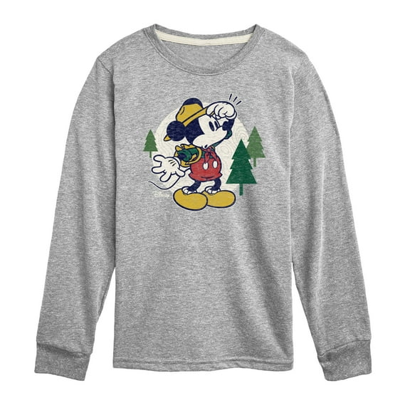 Disney - Mickey & Friends - Hiking & Camping - Possible Wrong Turn - Toddler And Youth Long Sleeve Graphic T-Shirt