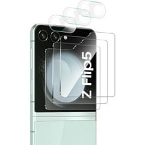Dteck 3 Pack for Samsung Galaxy Z Flip 5 Screen Protector   Camera Lens Protector, HD Tempered Glass Display Camera Cover Small Screen Protector for Samsung Galaxy Z Flip5 5G,Clear