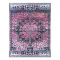 thumbnail image 3 of Unique Loom Renaissance Collection Area Rug - Roma (9' 2" x 12' Rectangle Antique Rose/Black), 3 of 9