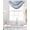 Gray Blue, variant on Yellow Grey Sheer Waterfall Valance Curtains for Window, Vintage Farmhouse Abstract Oil Painting Rod Pocket Sheer Topper Swag Curtains for Living Room, Kitchen 38.5"W x 47.2"L, 3 Panels