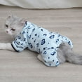 thumbnail image 4 of Non-Sticky Hair Dog Jumpsuit - Round Neck Cute Cat Puppy Clothing - Warm Four-Legged Outfit - Pet Clothes, 4 of 8