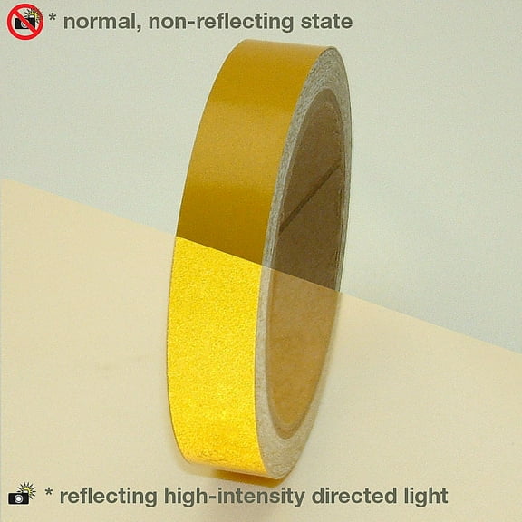 JVCC Engineering Grade Reflective Tape (REF-7): 3/4 in. x 30 ft. (Yellow)