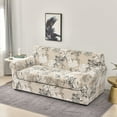 thumbnail image 4 of Visit the EUWBSSR Store 4 Pieces Stretch Sofa Cover 3 Seater Couch Cover Printed Sofa Slipcover with 3 Separate Cushion Covers Washable Sofa Slip Covers for Living Room Home with Pets and Kids, 4 of 11