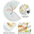thumbnail image 2 of Coolnut Christmas Tree Skirt, 48", Easter Tree Skirt Double Layers Polyester Easter Tree Skirt for Easter Holiday Party Decoration, 2 of 6