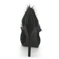 thumbnail image 6 of Ellie Shoes E-517-PENELOPE 5" Satin Womens Pump with Flower And Rhinestone Decor. Black / 6, 6 of 6