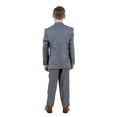 thumbnail image 3 of Boys Suit Set Solid Textured Notch Lapel With Matching Vest & Pants With Free Shirt & Tie, 3 of 6