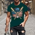 thumbnail image 2 of UVEASISHA Mens Plus Size 4th of July Shirts,Independence Day Shirts for Men American Flag Print T-Shirts Patriotic Short Sleeve T-Shirt Festivel Round Neck Graphic Tees Muscle Tops 2025, 2 of 5