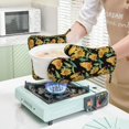 thumbnail image 7 of Honeii Sunflowers And Bird patten Oven Mitts and Pot Holders Sets, Baker Oven Mitts, Mittens for Kitchen Decor, Baking Lover over Gloves Gifts, 7 of 7