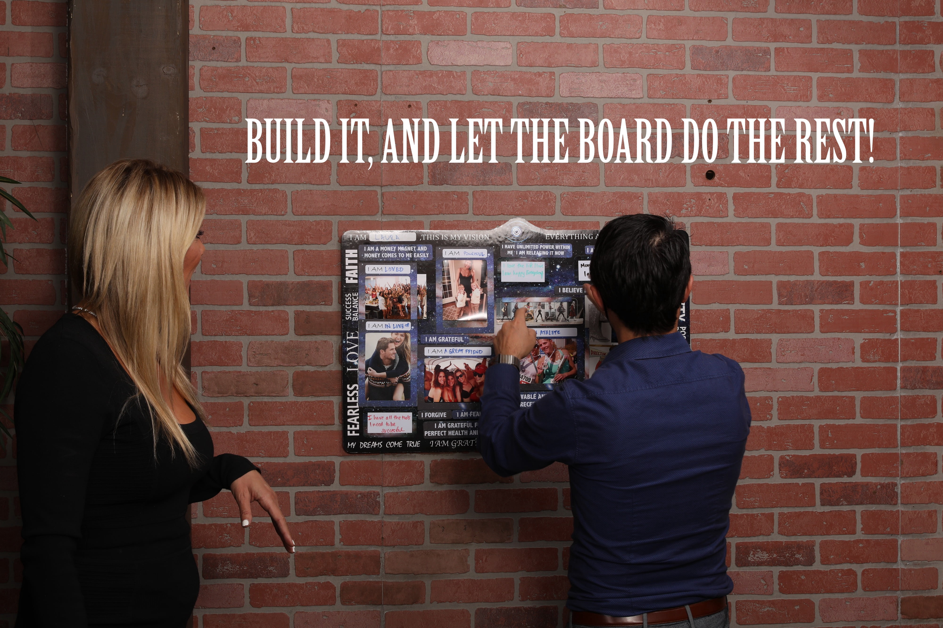 Magnetic Vision Board Kit for Manifestation & Goal Setting – Full Dry Erase Vision Board with Magnetic Frames, Quote Cards & Accessories – Law of Attraction Dreams & Goals Board