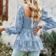 thumbnail image 5 of Camisa De Mujer, Blusa De Verano De Niña De Fibra De Poliéster Para El Hogar, 5 of 6