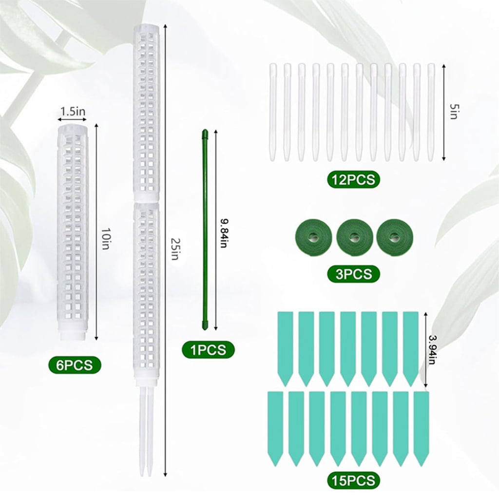 ZPAQI Plastic Moss Poles for Garden Plant Climbing Frame Plant Trelli Support Stick