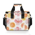thumbnail image 7 of FORMRS Insulated Cooler Bag 24 Cans Capacity Soft Leakproof Lunch Box with Side Pockets, Floral Orange, 7 of 7