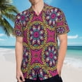 thumbnail image 5 of High Quality Hawaiian Shirts for Men Short Sleeve Aloha Beach Shirt Floral Summer Casual Button Down Shirts Blouses S6MZ83, 5 of 7
