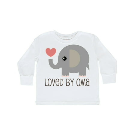 

Inktastic Grandchild Loved by Oma Gift Idea Gift Toddler Boy or Toddler Girl Long Sleeve T-Shirt