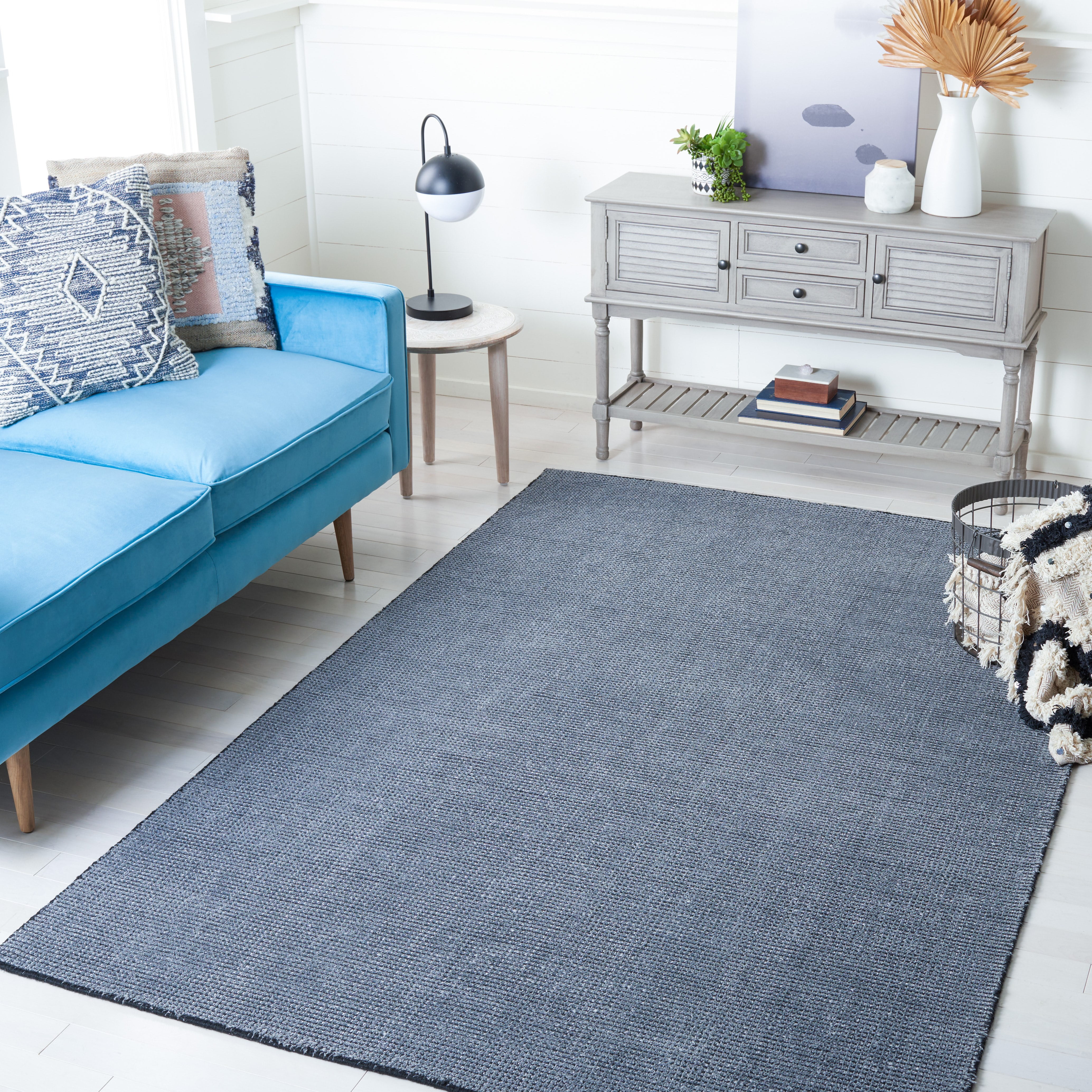 SAFAVIEH Classic Vintage Blanca Distressed Area Rug, Dark Grey, 8' x 10'