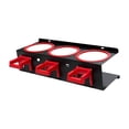 thumbnail image 3 of DOLITY Spray Bottle Rack Holder with 5 Square Hooks for Utility Room Workspace Home red 3 holes, 3 of 9