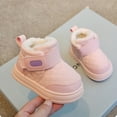 thumbnail image 5 of Mwjwdo Girls Snow Boots Thick Tube Baby Shoes Soft Sole Outdoor Non-Slip Warm Cotton Boots Casual Fashion Footwear for Toddler Winter Pink 30, 5 of 6