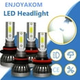 thumbnail image 1 of 4pcs For Dodge RAM 1500 2019 2020 2021 2022 LED Headlight High/Low Beam Bulbs 6000K, 1 of 8