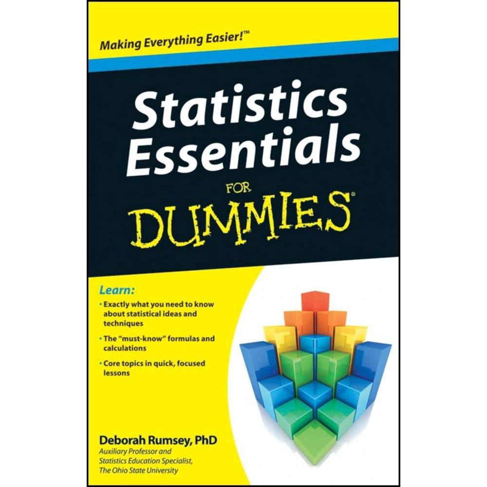 For Dummies Statistics Essentials for Dummies (Paperback) Walmart