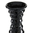 thumbnail image 6 of DecMode 24" Black Ceramic Decorative Vase with Ripple Texture, 6 of 8
