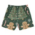 thumbnail image 7 of FORMRS Boys Swim Trunks Quick Dry Mesh Liner Boardshorts Sizes XS-XL, Christmas Cartoon Gingerbread Pattern, 7 of 7
