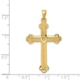 thumbnail image 2 of 14K Yellow Gold Charm Pendant Themed 41 mm 22 Budded Cross, 2 of 2