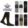 thumbnail image 4 of Diamond Star Men’s Tube Socks – Premium Cushioned Cotton Over the Calf Athletic Knee High Socks (Brown - 6 Pairs 26 inches Mid Calf Socks fit size 10-15), 4 of 8
