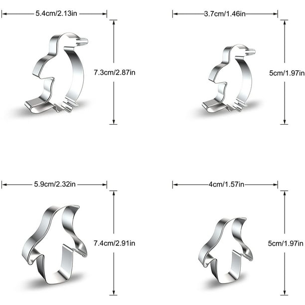 Set d'emporte-pièces en métal forme carré x5 - Perles & Co