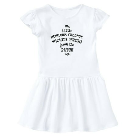 

Inktastic My Little Heirloom Cabbage Picked Fresh From the Patch Gift Toddler Girl Dress