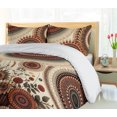 thumbnail image 3 of Ambesonne Boho Duvet Cover Set, Bohemian Geometric Elements, Calking, Redwood Blue Grey Beige, 3 of 4