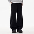 thumbnail image 4 of Styesk Men's Pants Men's Solid Color Pocket Work Pants Straight Leg Pants, 4 of 8