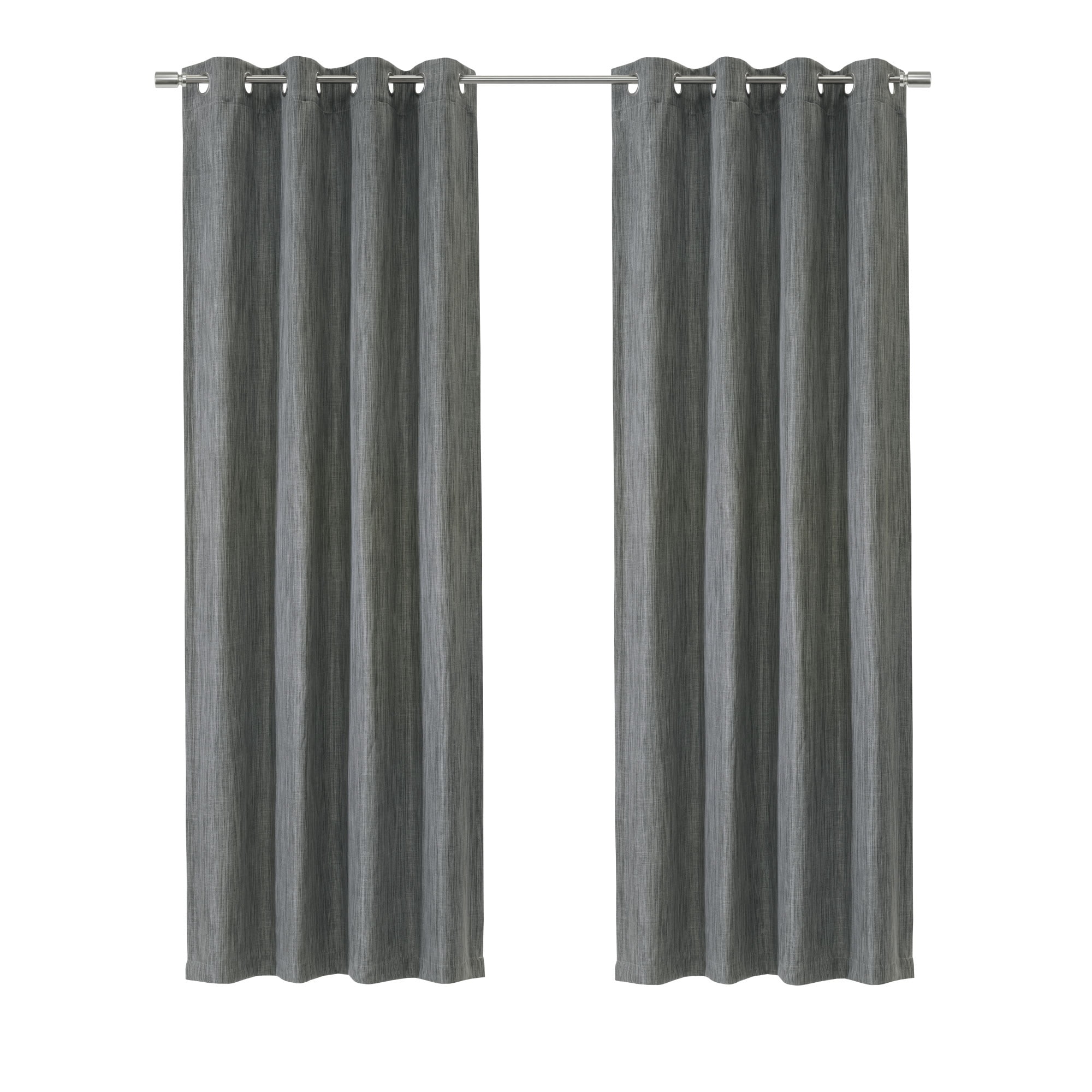Loft Living Brent Room Darkening Grommet Indoor Curtain 52 x 63 in Grey