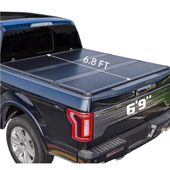 GELUOXI 6.8 FT Hard Folding Truck Bed Tonneau Cover for Ford F-250 F-350 Super Duty 1999-2024