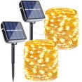thumbnail image 1 of Luces solares tipo guirnalda Joomer 24 m, 240 LED, 8 modos, blanco cálido, 1 of 7