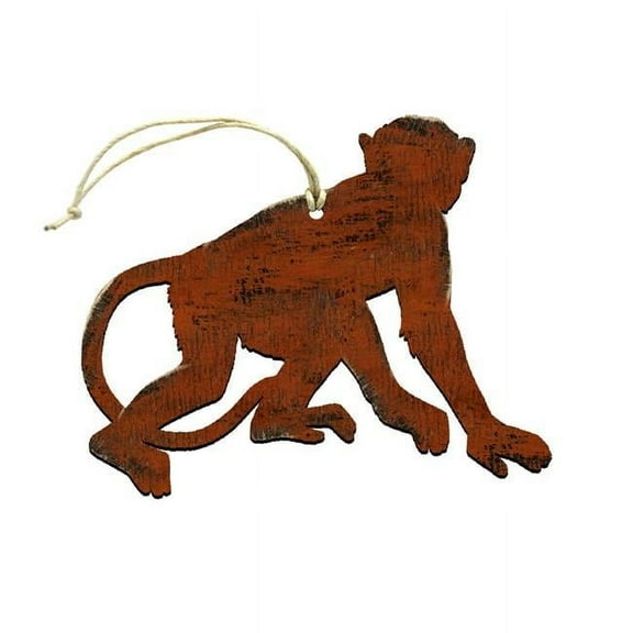 Designocracy 99234-O Monkey Wooden Ornament