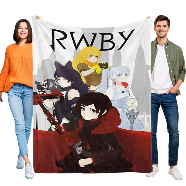 RWBY - RWBY anti-pilling, suave, ligera, esponjosa y acogedora de lujo para hogar y cocina – Perfecta para niños y adultos, 100 x 150 cm