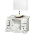thumbnail image 3 of Wyndham Collection Wcv800048swhcmovm24 48" Free Standing Vanity Set - White, 3 of 7